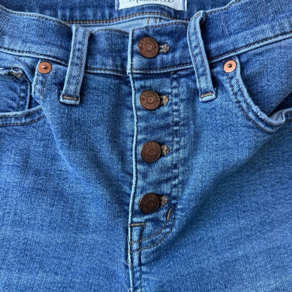Madewell Women’s 9” Skinny Crop Jeans Size 27  Mid-rise Button Fly - Picture 4 of 9
